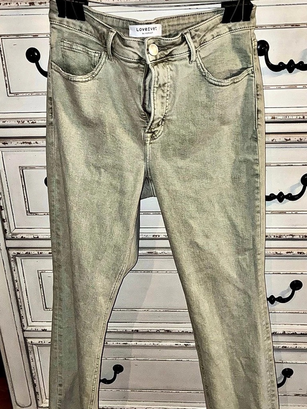 Lovervet by Velvet skinny jeans Skinny Jeans in Green Waist 14W